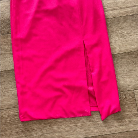 Petal & Pup Xiomar one-shoulder color block midi dress in pink size 6 NWT - Picture 3 of 9